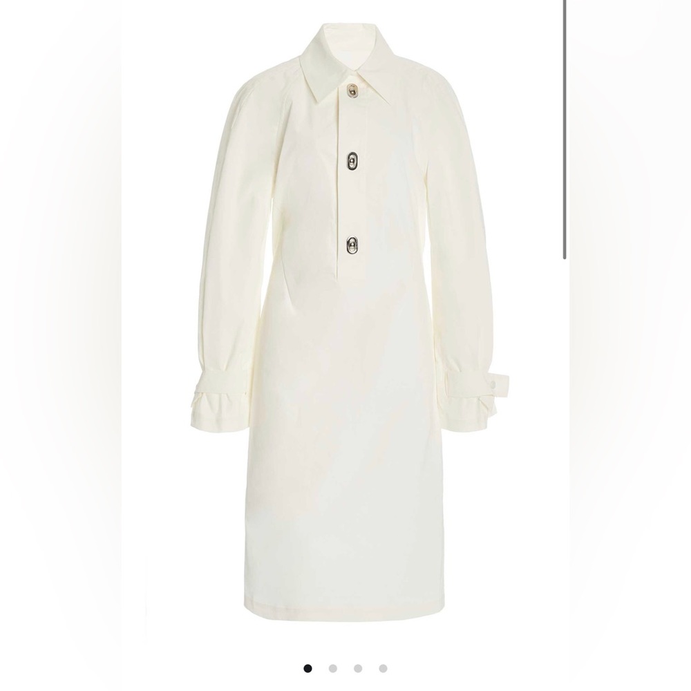 Elegant white Bottega shirt dress